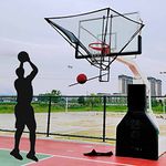 ZIMGOD Basketball Shot Returner Hanging Basketball Return Attachment for Hoop, Metal Basketball Shot Returner Net System, Basketball Rebounder Attachment for Ball Shot Trainer