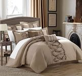 Chic Home Comforter Set, Taupe, Queen