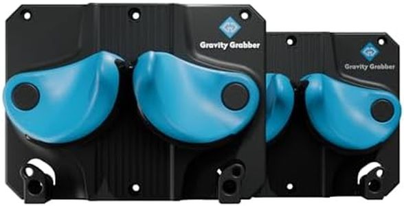 Gravity Grabber - Ultimate Ski & Snowboard Wall Rack | Secure, Non-Slip Storage | Fits Any Ski/Board | Garage Organization | Ski Storage Rack | Snowboard Storage Rack | Winter Gear Organizer | 2 Pck