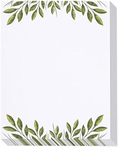 48 Pack Leaf Themed Stationery Writing Paper Set, Letter Size (8.5 x 11 In)