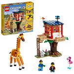 LEGO Creator 3in1 Safari Wildlife Tree House 31116 Building Kit (397 Pcs),Multicolor