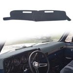 HanLanKa Dash Cover Mat Custom Fit for 1981-1991 Chevrolet Chevy C/K/R/V Series Suburban Blazer,GMC C/K/R/V Series Jimmy,Dashboard Cover Pad Carpet (Dark Gray)