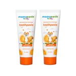 Mamaearth Awesome Orange Toothpaste For Kids With Fluoride - 50 g (Pack of 2) | Sulfate Free | Cleanses Teeth | Provides Healthy Teeth & Gums