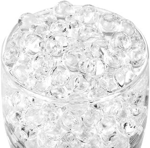 BYMORE 50000 Clear Water Gel Jelly Beads Vase Fillers for Floating Pearls, Floating Candle Making, Wedding Centerpiece, Floral Arrangement