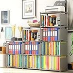 OPPSDECOR 9-Cubes Bookshelf, 4 Tier