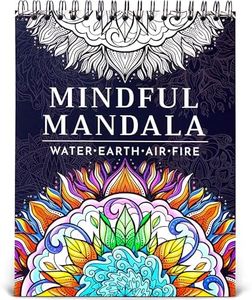 Premium Mandala Coloring Book for Adults – 50 Stress Relief Designs – 180gsm Thick Bleed-Proof Paper, Spiral Bound Lay-Flat, Perforated – Frameable Art, Relaxation Gifts for Women, Anxiety Relief