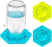 2 Pack Bee Feeder for Mason Jar, Silicone Bee Watering Station, Compatible with Regular and Wide Mouth, Bee Feeders for Hives, Bee Keeping Supplies, Bee Waterer for Outside Garden