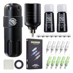 Dragonhawk S8 Tattoo Kit Tattoo Maschine Set Wireless Battery Pen Maschine Rotary Tattoo Motor Pen with cartridges for tattoo artists