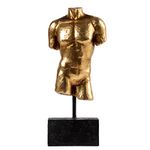 Guichifun Sculptures Home Decor Bust Male Statue - Figure Resin Decoration Modern Gold Decorative Figures Home Art Sculpture Christmas Birthday Gifts for Men&Women 3 X 1.5 X 8.5 Inch