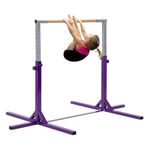 Gymnastics Bar Kids Adjustable Horizontal Kip High Bars Home Gym Balance Training Equipment