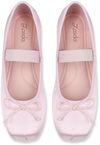Zasda Ballet Flats for Women Comfortable Bow Casual Work Mary Jane Shoes