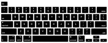 T Tersely Silicone Keyboard Cover Case Skin Protector for MacBook Pro with Touch Bar 13.3 Inch A2289 A2338 (M1/M2 chip) A2251 2020 2022/16 Inch A2141 2019 TouchBar Protective Skin (Black)