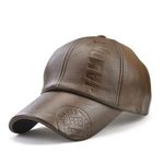 Gildman Leather Cap - Elevate Your Look with Timeless Style and Unmatched Sophistication Unleash Your Inner Icon: Premium Brown PU LeatherCap for Bold Souls