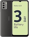 Nokia G22 6.52” HD+ Dual SIM Smartphone, Android 12, 50MP AI camera, 3-Day 5050 mAh Battery, QuickFix repairability, 2 years OS upgrades, 3 years monthly security updates, 3-year warranty - Grey