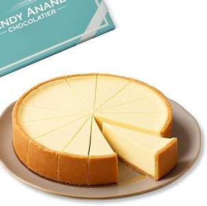 Andy Anand New York Creamy Cheesecake 9" Fresh Made in Traditional Way, Amazing-Delicious-Decadent, Birthday Valentine, Christmas, Mothers day, Anniversary (2 lb)