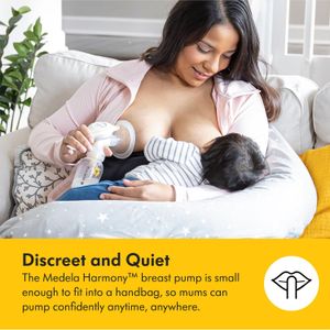 Medela Harmony Manual Breast Pump – Portable, Single Hand Use
