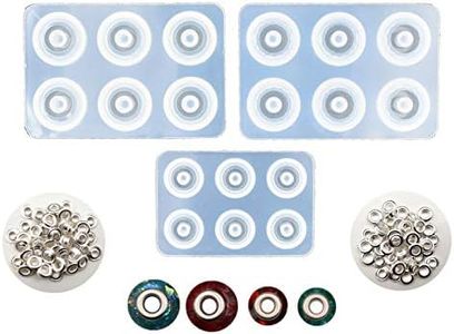 3Pcs Resin Flat Round Bead Mold Big Hole Beads Casting molds Silicone Mould Metal core Included (3pcs Big Hole Beads)