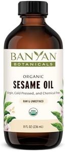 Banyan Botanicals Sesame Oil – Organic & Unrefined Sesame Oil for Skin, Body, Hair & More – Multiple Sizes – 8 oz – Non GMO Sustainably Sourced Vegan