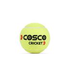 Cosco Cricket Normal Force Leather Tennis Ball (Yellow) -Pack of 6