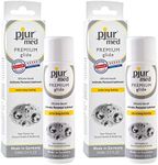 pjur med Premium Glide - Silicone-Based Medical Lubricant - for Highly Sensitive Skin/mucous membranes - Allergy Friendly - 100ml (Pack of 2)