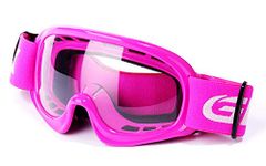 GLX GX08 Youth & Kids Motocross/ATV/Dirt Bike/Airsoft Safety Goggles, ANSI Z87.1 Certified (Pink) - Anti-Fog, UV Protection, Shatter-Proof