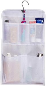 MISSLO Shower Caddy Organizer 5 Pockets Roll up Hanging Bathroom Accessories Storage for Camper, RV, Gym, Cruise, Cabin, College Dorm Shower, Small