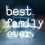 Best Family Ever Neon Signs White L