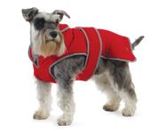 Ancol Muddy Paws All Weather Stormguard Coat . Poppy Red. Size Medium ( length 40cm, up to 65cm girth)