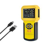 Nuclear Radiation Detector Geiger Counter with LCD Display Radioactive Handheld Beta Gamma X-Ray CPM Level w/Alarm Rechargeable Radiation Monitor
