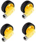 Robocraze Dual Shaft BO motor with wheel (4 Pcs each)