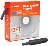 Dowire Heat Shrink Tubing 3/8" - Adhesive Lined - 3:1 Ratio - Waterproof Marine Grade Shrink Tube - Wire Shrink Wrap Tubing - Black - 13 Feet