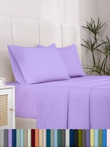 WAEPIC Full Bed Sheet Set/Comfy/Breathable & Cooling/Extra Soft/Shrinkage&Fade Resistant/Easy care-16inch deep Pockets/Oeko-Tex/Hotel/Soft & Wrinkle Free (3-Violet, Full)