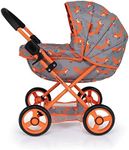 Cosatto Dolls Pram, Wowette Grey Mister Fox, Includes Mini Change Bag