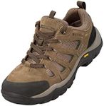 Mountain Warehouse Field Mens Waterproof Wide Fit Shoes - Lightweight, Quick-Dry Sneakers with Vibram Sole, Suede & Mesh Upper - for Spring Summer, Walking & Wet Weather Khaki 9.5 UK