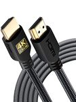 PowerBear 4K HDMI Cable 15 ft | High Speed, Braided Nylon & Gold Connectors, 4K @ 60Hz, Ultra HD, 2K, 1080P & ARC Compatible | for Laptop, Monitor, PS5, PS4, Xbox One, Fire TV, Apple TV & More