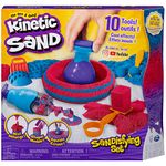 Kinetic Sand, Sandisfying Set with 2lbs of Sand and 10 Tools, Play Sand Sensory Toys for Kids Ages 3 and up