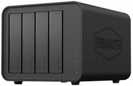 TERRAMASTER F4-424 NAS Storage 4Bay - N95 Quad-Core CPU, 8GB DDR5 RAM, 2.5GbE Port x 2, Network Attached Storage with High Performance (Diskless)