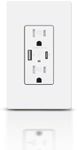 TOPELER USB Wall Outlet, Supports 3