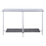 ACME Liddell Sofa Table - - Chrome & Glass
