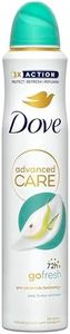 Dove Advanced Care Go Fresh Pear & Aloe Vera Scent Anti-Perspirant Aerosol Women's Deodorant Spray with Pro-Ceramide technology for 72 hour protection against sweat and odour 200 ml