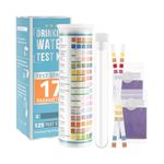 17 in 1 Water Testing Kits For Drinking Water,125Strips Drinking Water Test Tap with and and Tube Kit Well Wate