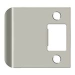 Deltana SPE250U15 2-1/2" x 2-1/4" Extended Lip Strike Plate, Satin Nickel