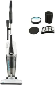 Simplicity S60 Spiffy Corded Stick Vacuum and HEPA Filter Media Set Bundle, Bagless Vacuum for Hardwood Floors, Tile Floors, and Other Hard Floors