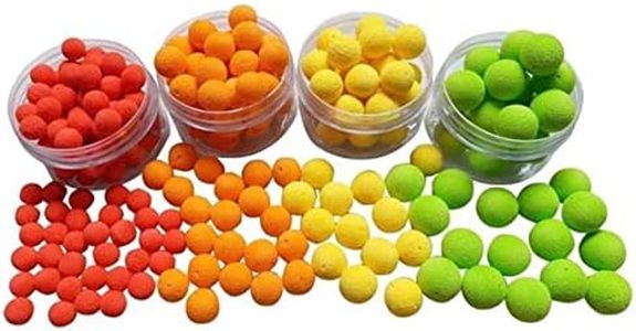 Outanaya Fishing Baits Floating Bait Balls Smell Fishing Lure Floating Fishing Lures Boilies Egg Soft Fishing Lure Smell Soft Carp Bait Foam Fishing Bait Feeder Red Strawberry Flavor