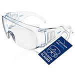 Dräger Safety Over Glasses X-pect 8110 Robust Eye Protection Goggles - Ideal Safety Glasses for Construction, Laboratory, Cycling Glasses, Safety Goggles for Mining, DIY, Healthcare - 1 Pair