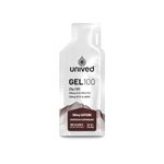 Unived Gel 100 - Vegan Energy Gel for Endurance Athletes Runners & Cyclists - 100kcal - Espresso Cappuccino - 100mg Caffeine - Pack of 6