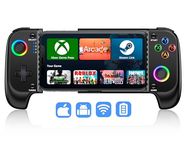 HASACOOL Mobile Gaming Controller for Android/iPhone,RGB Light Hall Effect Joystick Wireless Phone Controller-Xbox Cloud/Steam Link/GeForce Now/MFi Apple Arcade-Call of Duty,Roblox