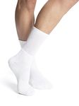 Jockey Unisex Cotton Sports Over The Knee Socks ( White, Pack Of 6 ).