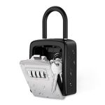 Key Lock Box for Outside - Portable Combination Lockbox for House Keys - Key Hiders to Hide a Key Outside - Waterproof Key Safe Storage Lock Box