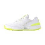 Wilson Intrigue Pro Oz Women's Tennis Shoes, Provide Confident Stability and Arch Support, with a Secure Heel Fit and Lightweight Breathability, Colour: White/Safety Yellow/Navy Blazer, Size: 6